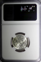 SWEDEN Gustaf V Silver 1928 G 50 Ore NGC MS63 KM# 788 (040)