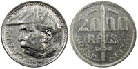 Brazil Silver 1935 2000 Reis Duke of Caxias 1 YEAR TYPE KM# 535 (22 312)