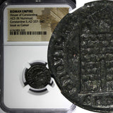 ROMAN Constantine II as Caesar AD 337-340 AE3 Nummus /Camp Gate NGC (320)