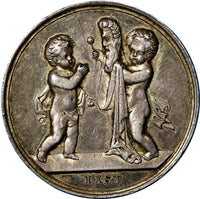 Germany Brandenburg-Prussia,Friedrich Wilhelm III "SIMPLE" Silver Token 25mm/01