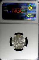 AUSTRALIA George VI Silver 1942  6 Pence NGC AU58  KM# 38
