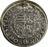 Austria Archduke Leopold,1629 10 Kreuzer denomination "01" Hall KM# 589.1 (7081)