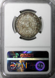 Bolivia Silver 1909 H 50 Centavos, 1/2 Boliviano NGC UNC DETAILS SCARCE  KM# 177
