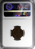 Denmark Christian IX 1874 CS  2 Ore NGC MS63 BN 1st Year For Type KM# 793.1 (035