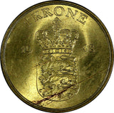 Denmark Frederik IX Aluminum-Bronze 1948 1 Krone aUNC /UNC KM# 837.1 (17 267)