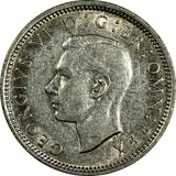 Great Britain George VI Silver 1942 6 Pence KM# 852 (18 232)