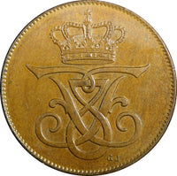 Denmark Frederik VIII Bronze 1908 VBP; GJ 5 Øre UNC KM# 806 (23 844)