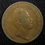 SWEDEN Oscar I Copper 1852 2/3  Skilling KM# 663 (22 552)
