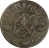 SWEDEN Adolf Frederick (1751-1771) Copper 1765 S.M.2 Ore 33.7 mm KM# 461/17 302