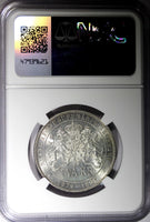 SWEDEN Silver Jubilee Oscar II 1897 EB 2 Kronor NGC MS64 NICE TONED KM# 762 (23)