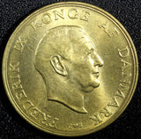 Denmark Frederik IX  1956 C S 2 Kroner GEM BU 31mm 1st Year Type  KM# 838.2 (35)