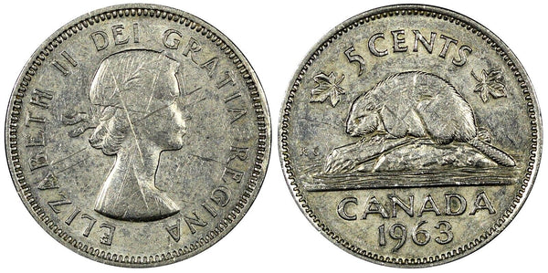 Canada Elizabeth II 1963 5 Cents KM# 57  (21 550)