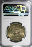 IRELAND Republic 1963 1/2 Crown NGC MS64  Irish harp / Horse KM# 16a (042)