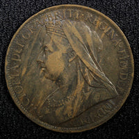 Great Britain Victoria Bronze 1897 1 Penny 30.8 mm  KM# 790 (22 509)