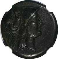 Macedonian Kingdom Antigonus II Gonatas 277 - 239 B.C. AE19 Countermark NGC VF