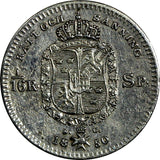 SWEDEN Oscar I Silver 1850 AG 1/16 Riksdaler  KM# 665