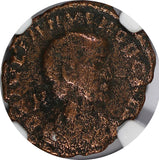 ROMAN Julian II AD 360-363 BI Half Centenionalis/BATTLE Soldier Horse man NGC .4