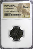 ROMAN EMPIRE,Probus,AD 276-282 BI Aurellanianus /Pax standing  NGC Ch AU (029)