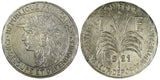 Guadeloupe 1921 1 Franc Mintage-700,000 High Grade SCARCE KM# 46 (21 692)