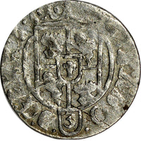 Poland King GUSTAF II ADOLF  of Sweden Silver 1633 1/24 Thaler Scarce KM# 41 (6)