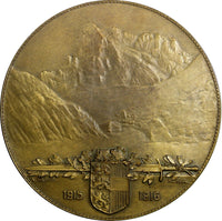 AUSTRIA-HUNGARY WWI BRONZE MEDAL 1916 Franz Freiherr Rohr von Denta 65mm H-7780