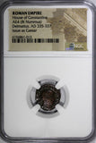 ROMAN.Delmatius AD 335-337 House of Constantine AE4 Nummus NGC.Two soldiers (13)