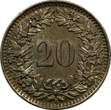 Switzerland 1939 B 20 Rappen First Year for Type KEY DATE KM# 29a (9433)