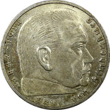 Germany - Third Reich Silver 1939 A 2 Reichs Mark Hindenburg KM# 93 (22 331)