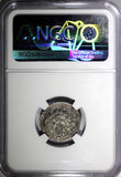 RUSSIA Elizabeth Silver 1744 Grivennik NGC VF30 Inverted "44" VERY RARE C# 116