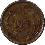 Denmark Christian IX Bronze 1888 CS 1 Ore KEY DATE SCARCE KM# 792.1 (10 195)