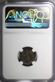 Julian II as Caesar AD 360-363 AE4 BI NUMMUS/Emperor with globe & spear NGC (22)