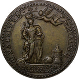 GREAT BRITAIN 1761 CORONATION MEDAL OF CHARLOTTE 34mm By Lorenz Natter. (10 584)