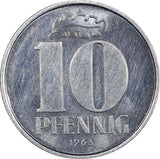 Germany - Democratic Republic 1963 A 10 Pfennig 1st Year ch.UNC SCARCE KM#10 (9)