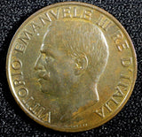 ITALY Vittorio Emanuele III Bronze 1922 R 10 Centesimi UNC KM# 60 (23 881)