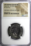 ROMAN TETRARCHY Maximian AD 286-310 BI Nummus/Nude Genius NGC (021)