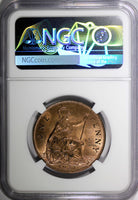 GREAT BRITAIN George V Bronze 1931 1 Penny NGC MS63 RB NICE RED KM# 838 (24)