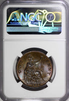 GREAT BRITAIN George V Bronze 1936 1 Penny NGC MS65 BN NICE KM# 838 (039)
