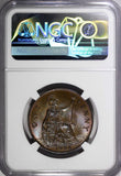 GREAT BRITAIN George V Bronze 1936 1 Penny NGC MS65 BN NICE KM# 838 (039)