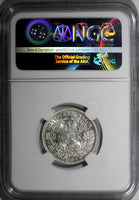 Germany - Empire Wilhelm II Silver 1904 D 1 Mark NGC MS62 Munich Mint KM# 14/005