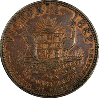 AUSTRALIA Victoria T. Stokes-Melbourne Penny Token 1862 34mm KM#Tn236.1 (622)