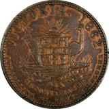 AUSTRALIA Victoria T. Stokes-Melbourne Penny Token 1862 34mm KM#Tn236.1 (622)