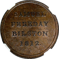 Great Britain Samuel Fereday, Penny Token, 1812, Bilston NGC MS63 BN TOP GRADED