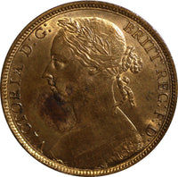 Great Britain Victoria (1837-1901) Bronze 1891 1 Penny KM# 755 (14 171)