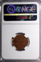 SWEDEN Gustaf IV Copper 1808 1/12 Skilling NGC MS64 RB ONLY 1GRADED HIGHER KM563