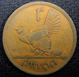 Ireland Republic Bronze 1948 1 Penny Hen with chicks KM# 11 (23 079)