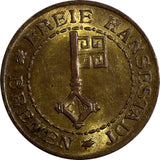 German States BREMEN Brass ND 2 Verrechnungs Pfennig Mintage-501,000 KM# Tn1(72)