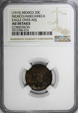 Mexico-Revolutionary AMECAMECA 1915 20 Centavos NGC AU DETAILS KM# 683 (14)