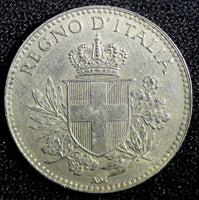 Italy Vittorio Emanuele III Copper-nickel 1919 R 20 Centesimi  KM# 58 (23 720)