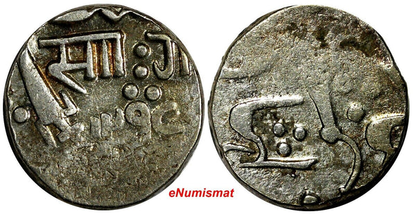 India-Princely States BARODA Sayaji Rao III Silver 1295(1878) 1 RUPEE Y# 29 (51)