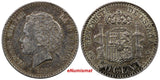 Spain Alfonso XIII Silver 1894(94) PG-V 50 Centimos ONE YEAR TYPE KM# 703 (9718)